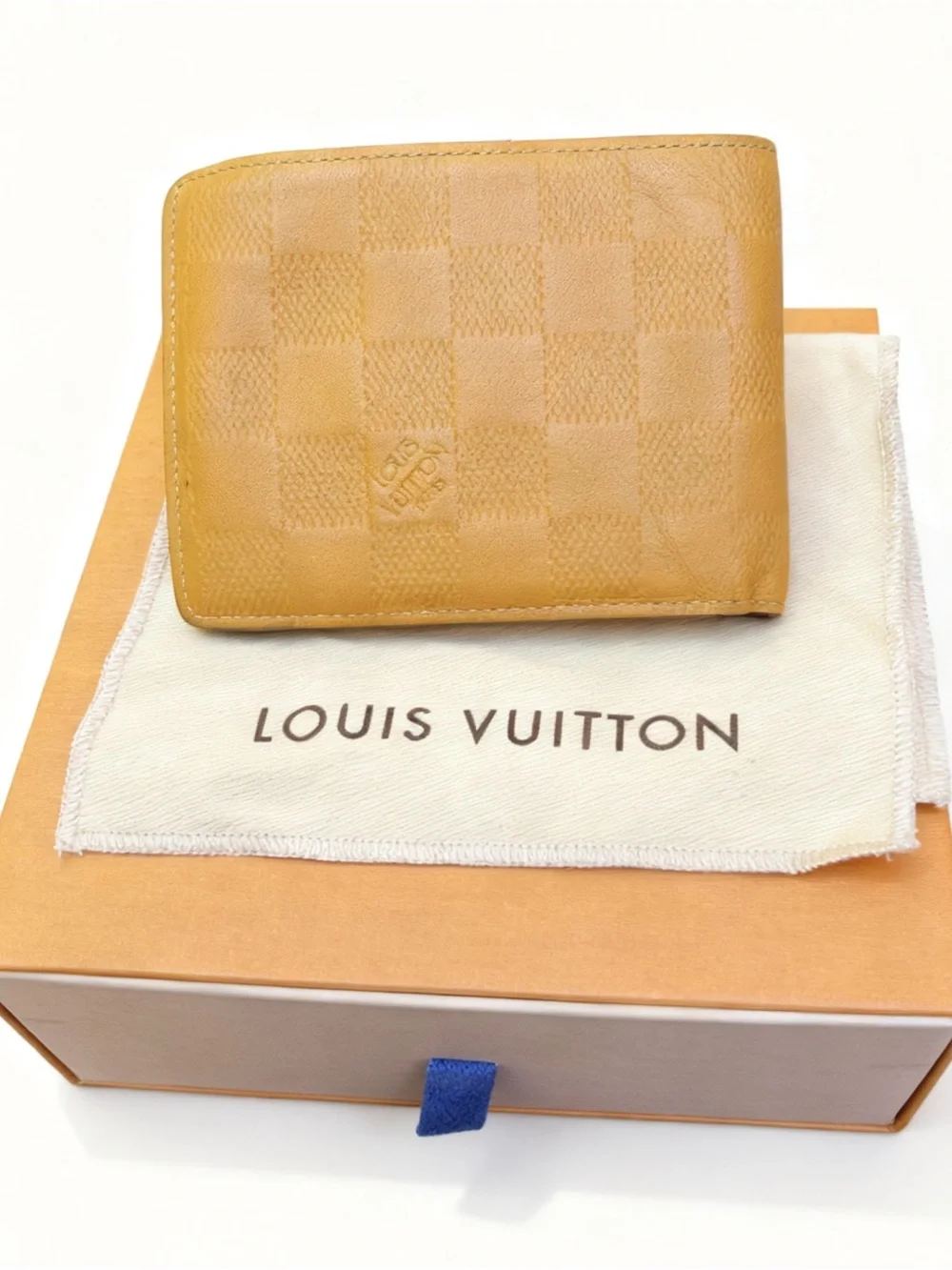 Louis Vuitton Yellow Damier Bifold Wallet